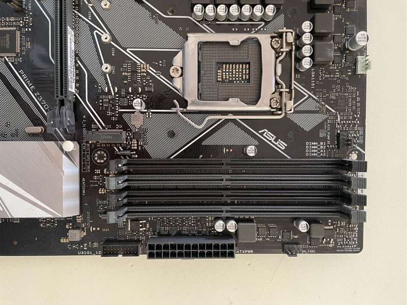 Asus Prime Z370-P Motherboard**3D Printed IO Shield/Backplate**