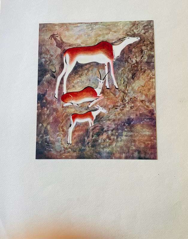 RARE!! WALTER BATTISS `BUSHMAN ART, Portfolio Number One, Art in South Africa` Red Fawn Press