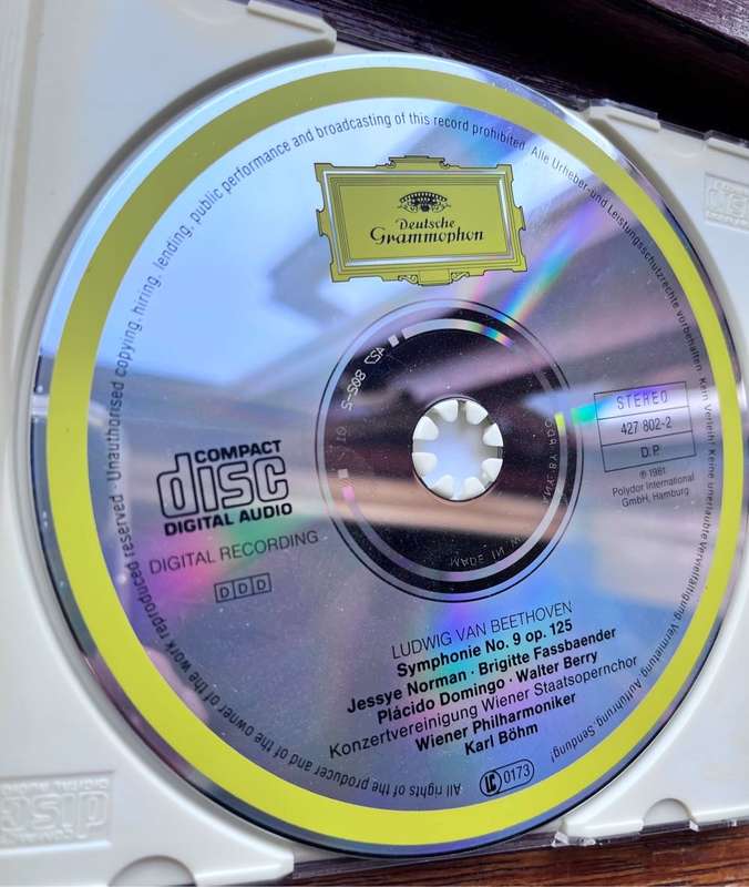 Ludwig van Beethoven  Symphonie No.9 (Made in Germany in 1980s, DDD, Limited edition) 427 802-2