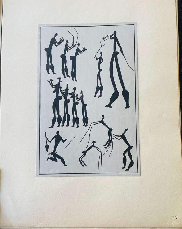 RARE!! WALTER BATTISS `BUSHMAN ART, Portfolio Number One, Art in South Africa` Red Fawn Press
