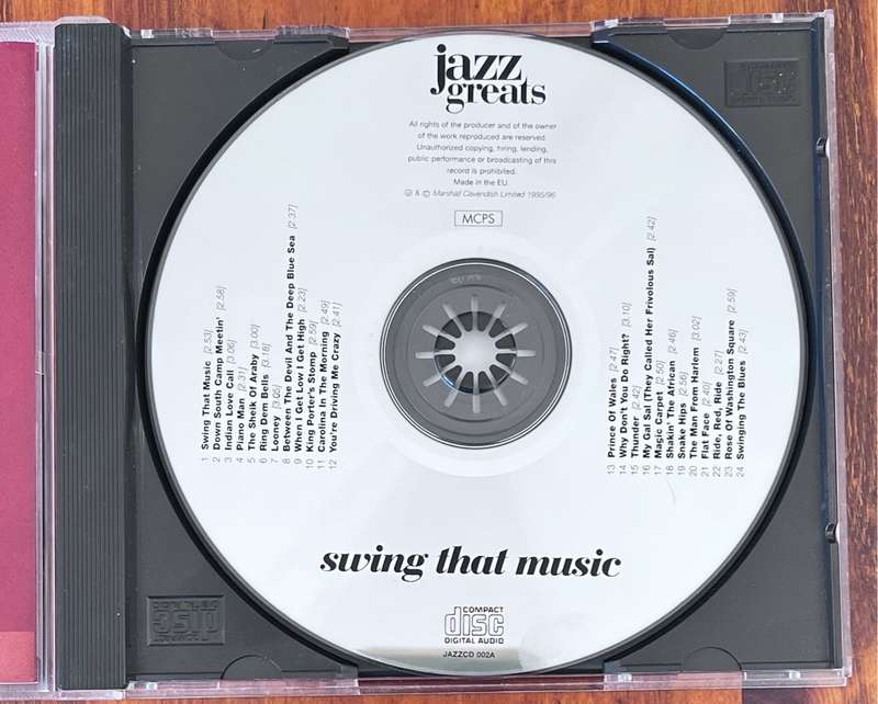 (CD) Jazz Greats - Swing that Music