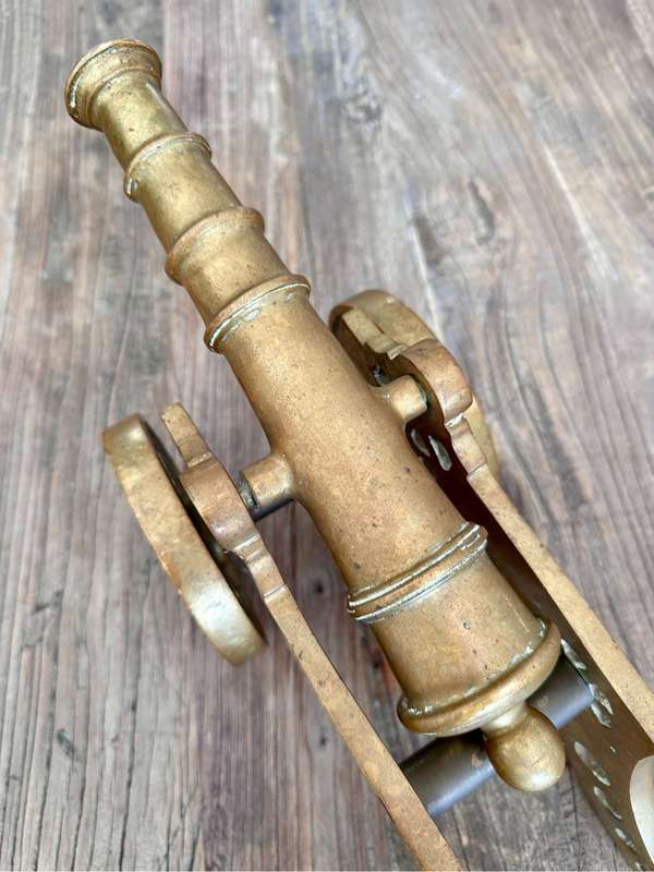 Large Brass Canon (46cm & 6.6kg)