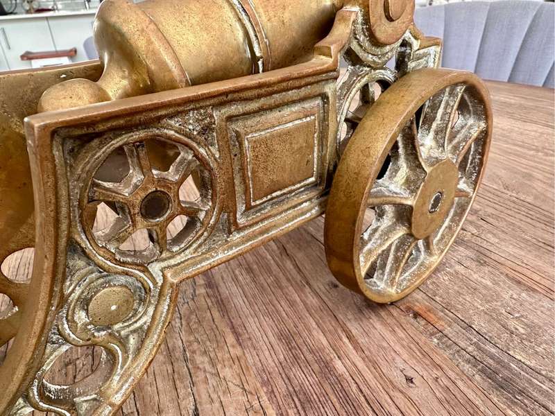 Large Brass Canon (46cm & 6.6kg)