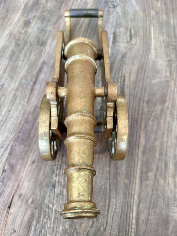 Large Brass Canon (46cm & 6.6kg)