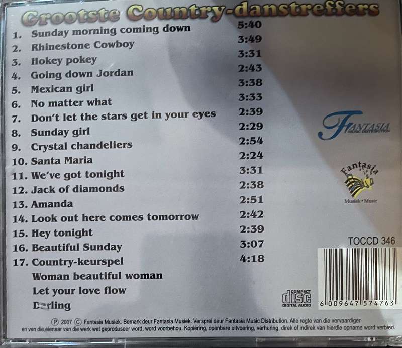 Grootste Country Danstreffers (TOCCD346)
