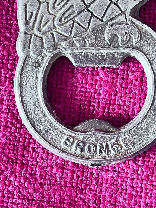 Enamel and bronze Greek owl bottle opener