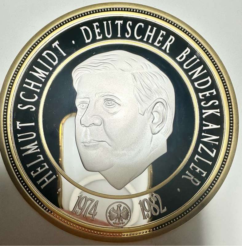 HUGE 376GR. XXL GIANT 100MM MEDAL - GERMAN CHANCELLOR -  SEALED WITH CERTIFICATE