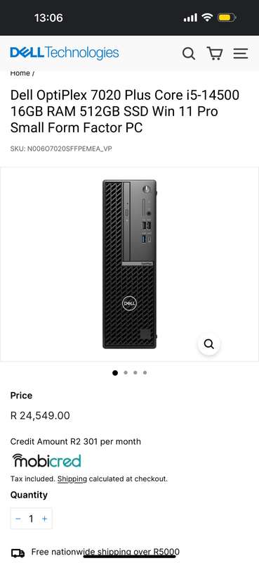 Dell OptiPlex 7020  SFF PC - Intel Core i5-14500 512GB SSD 16GB RAM Win 11 Pro