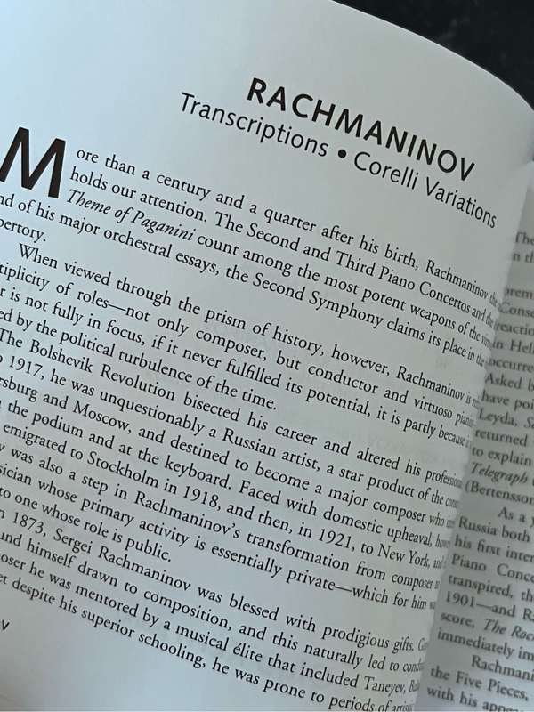 Rachmaninov Transcriptions Corelli Variations by Olga Kern, made in Germany HMU 907336
