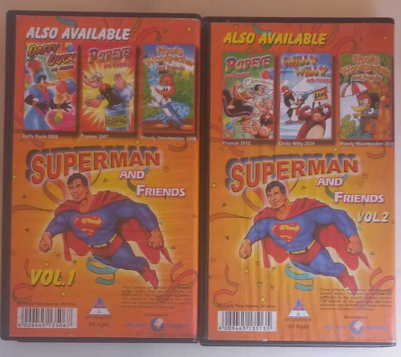 Superman and friends vol 1 & 2 VHS