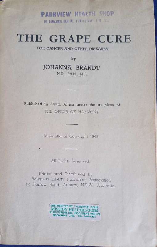 The grape cure for cancer and other diseases