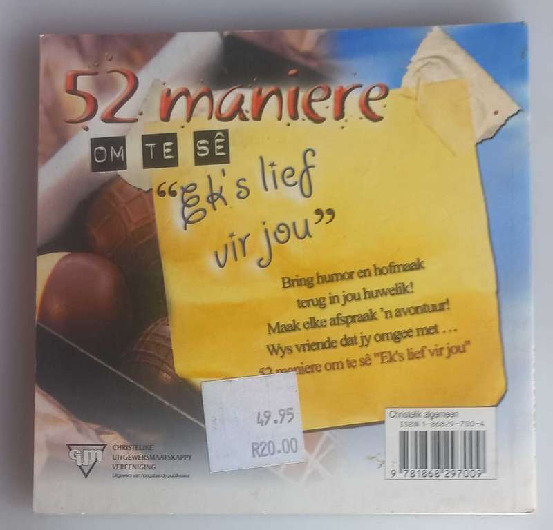 52 Maniere om te se `Ek`s lief vir jou`