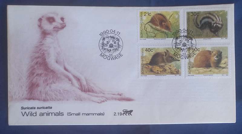 First day envelope - Wild animals