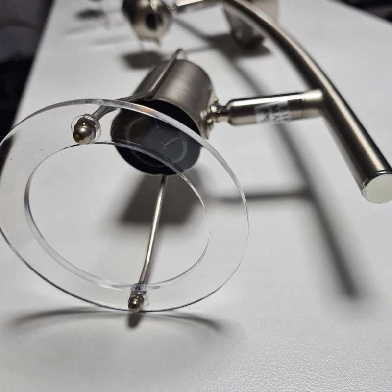 EUROLUX 3 FITTING CEILING SPOTLIGHT ONBAR CHROM S/CHROME