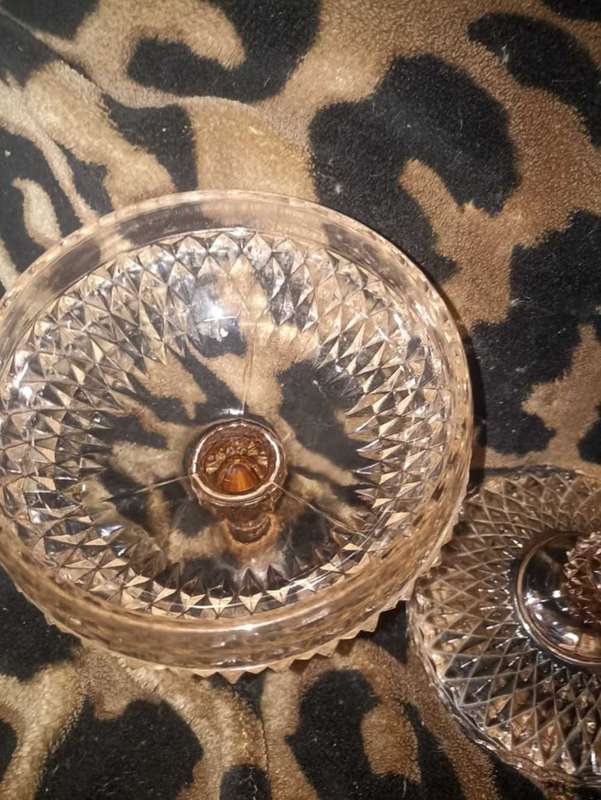 Antique vase 1950 with lid