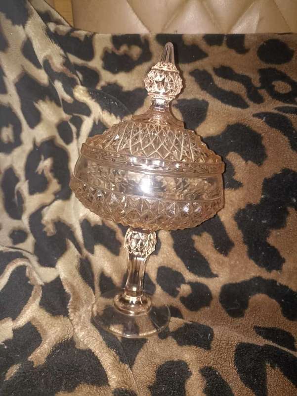 Antique vase 1950 with lid