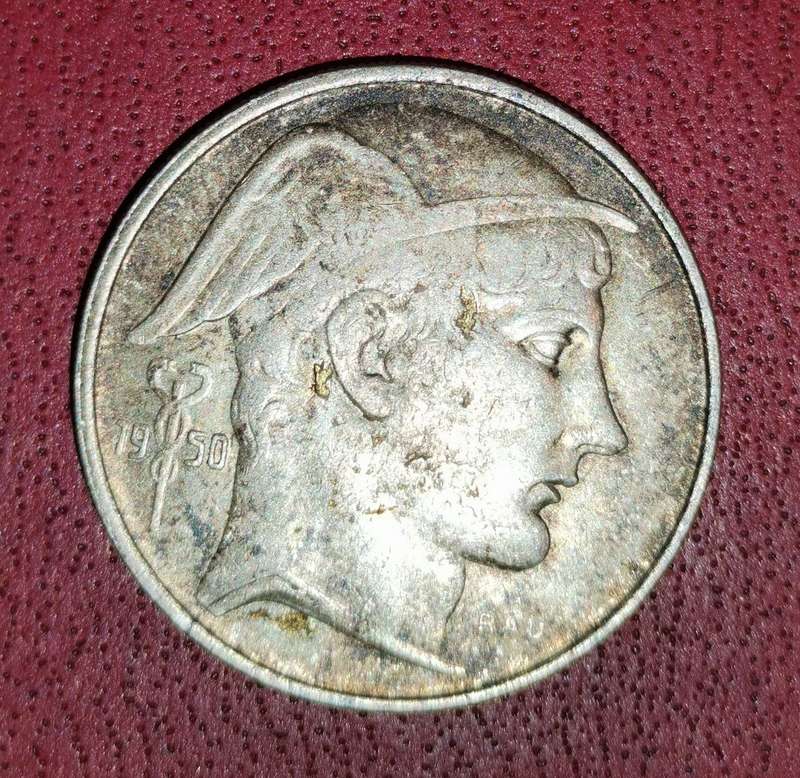 1950 Belgium 20 Francs