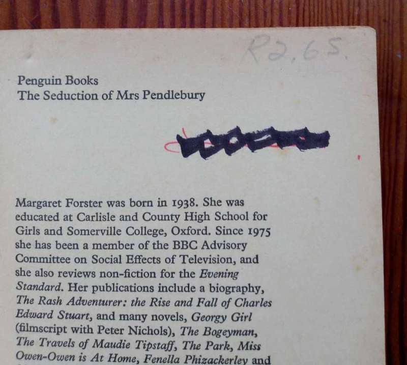 The Seduction of Mrs Pendlebury by Margaret Forster
