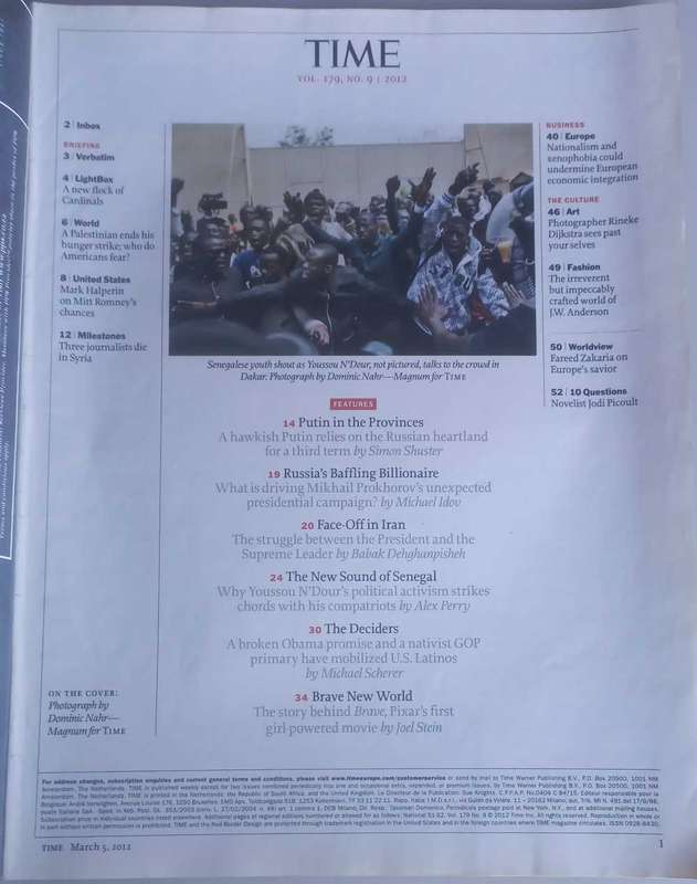 Time magazine March 5, 2012