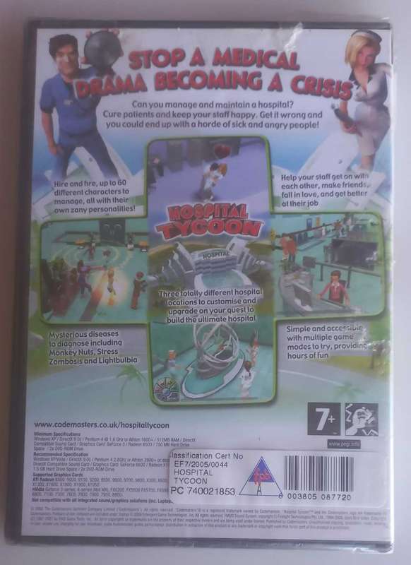 Hospital Tycoon PC *sealed*