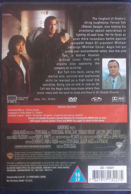 On deadly ground dvd