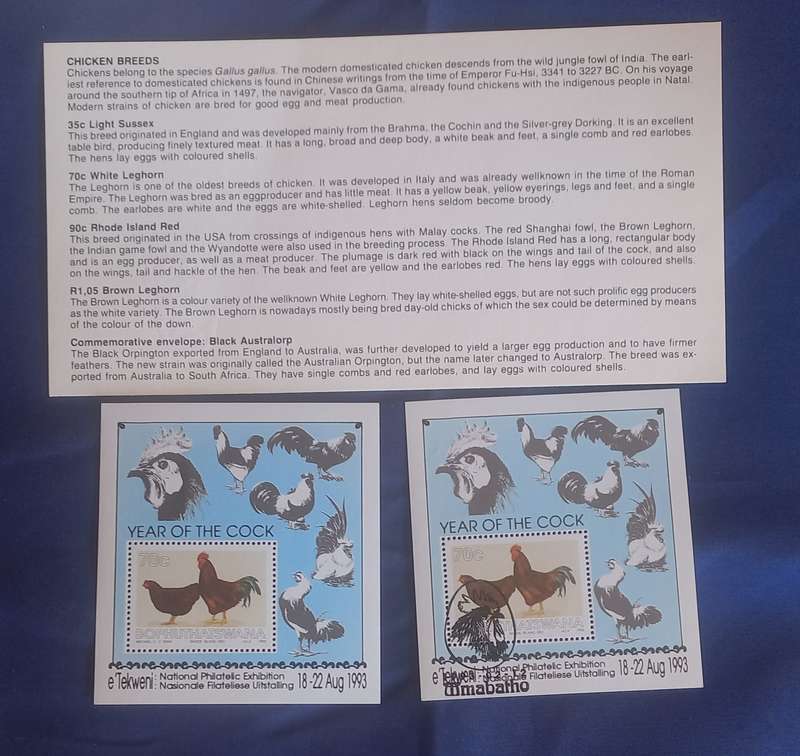 First day envelope - Chicken breeds
