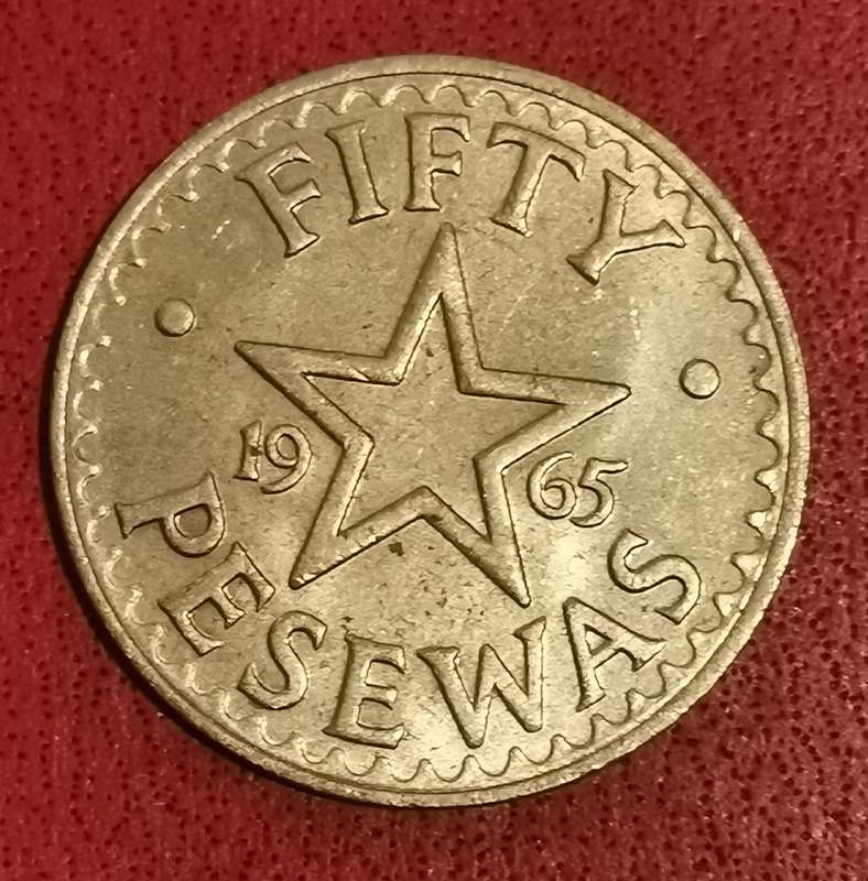 1965 Ghana 50 Pesewas