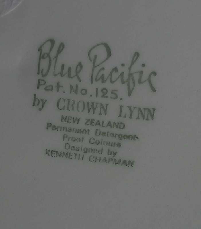 Vintage Blue Pacific plate