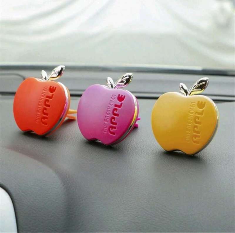 Apple-Shaped Car Air Freshener Vent Clips | Cute Car Diffuser & Decor Accessories