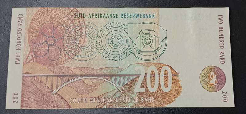UNC 2000 Twee Honderd Rand Mboweni AB5369307E Gem Uncirculated