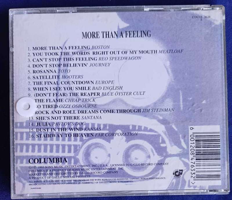 More than a feeling cd
