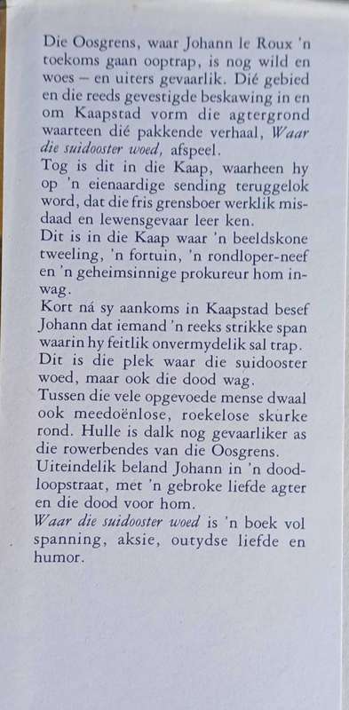 Waar die suidooster woed deur Sats Oosthuizen
