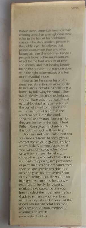 Robert Renn`s complete book of hair coloring