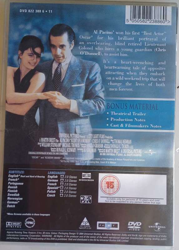 Scent of a woman dvd