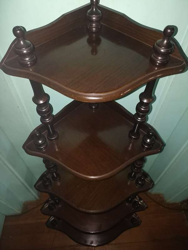 Vintage corner wooden table