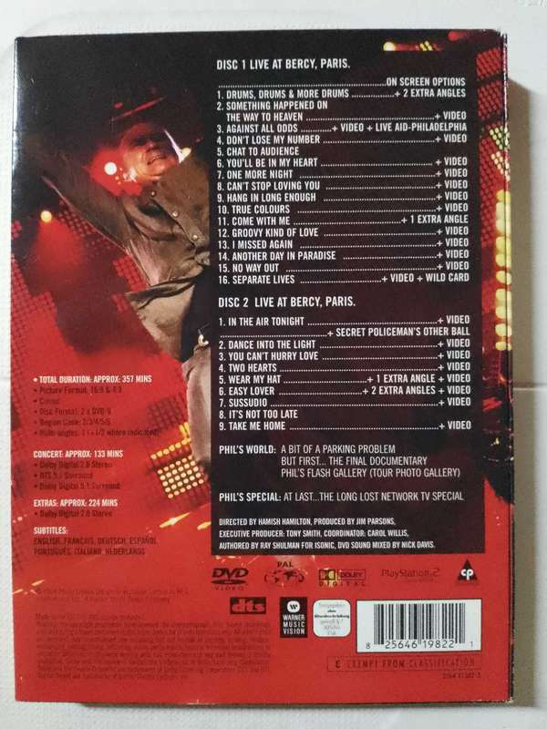 Phil Collins - Finally...the first farewell tour ( 2 x DVD )
