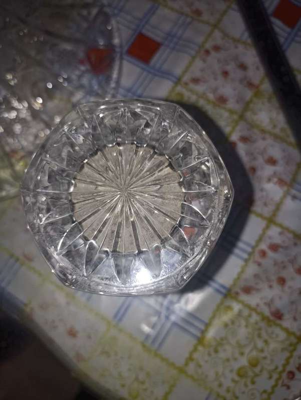 Vintage heavy vintage crystal bowl