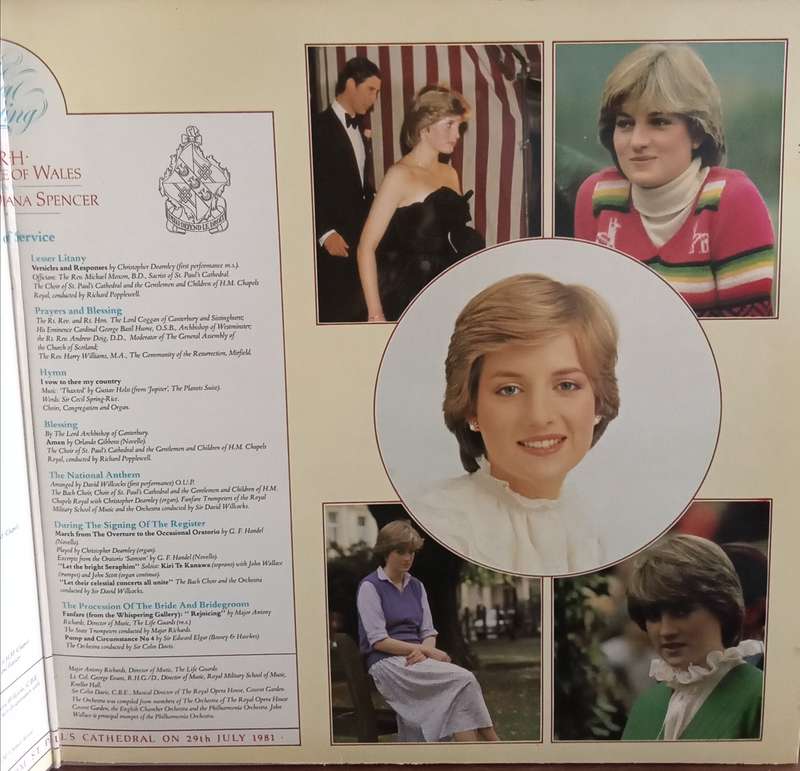 THE ROYAL WEDDING BBC RECORDING FROM ST. PAUL`S CATHEDRAL 28THJULY 1981.