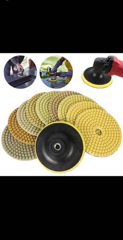 10pcs 4 Inch Diamond Polishing Pads Set Wet Dry Polishing Pad Kit