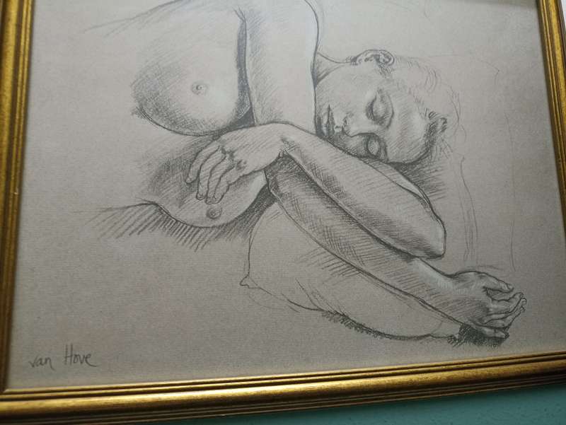 Francine Von Hove pencil sketches
