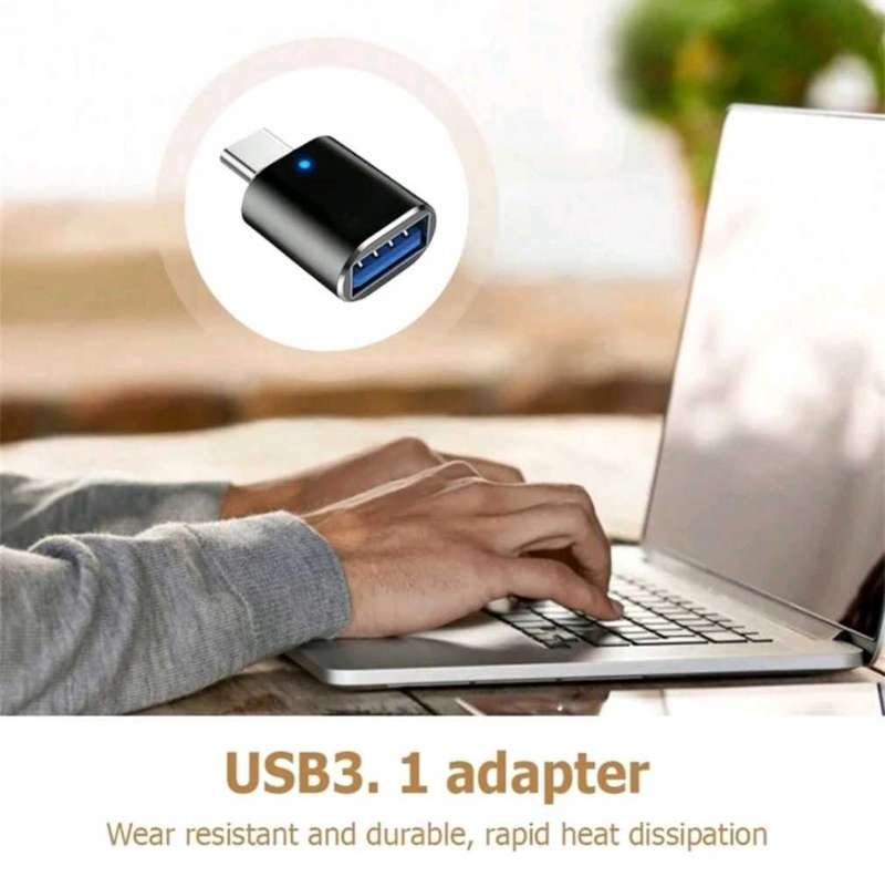 USB-C USB 3.1 Type C Male To USB 3.0 Female Data OTG Adapter Light A8A2