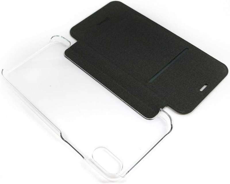 MUVIT MV15031i58 iPhone Xs/X Case, Folio Style, Folio Case, Classic Black, 5.8-Inch iPhone Cover, Wi