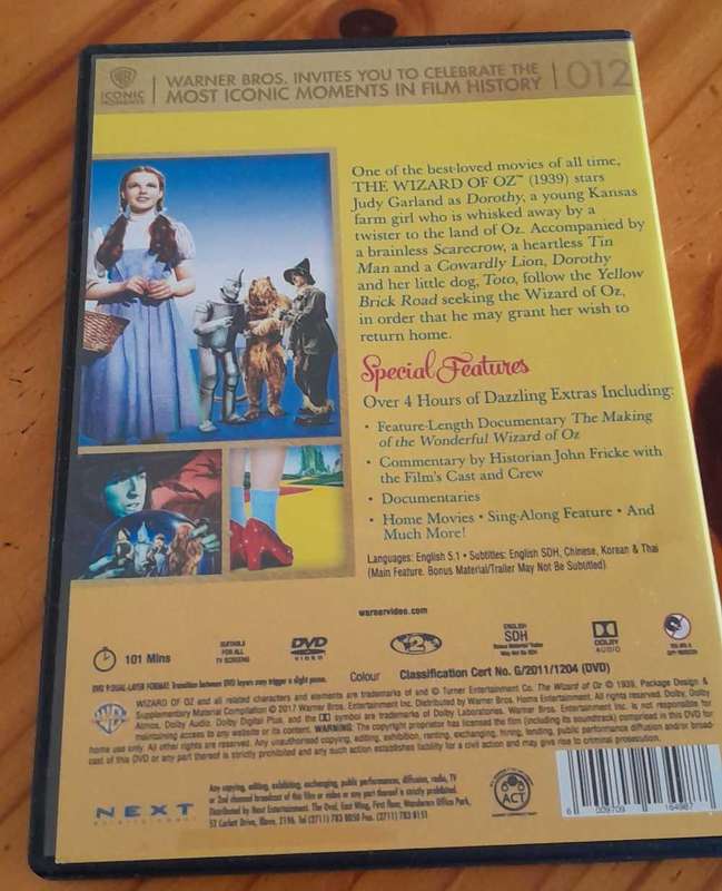 The Wizard of Oz DVD