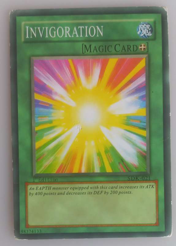 Yu-Gi-Oh! Invigoration 1st edition card