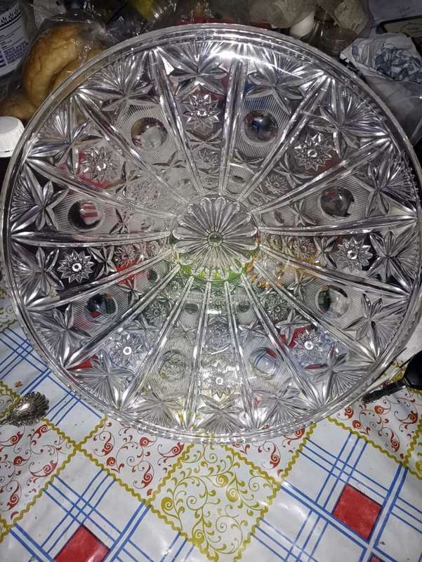 Vintage heavy vintage crystal bowl
