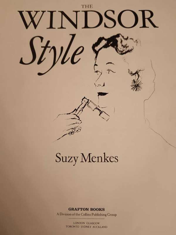 The Windsor Style  Coffee Table Book by Suzy Menkes