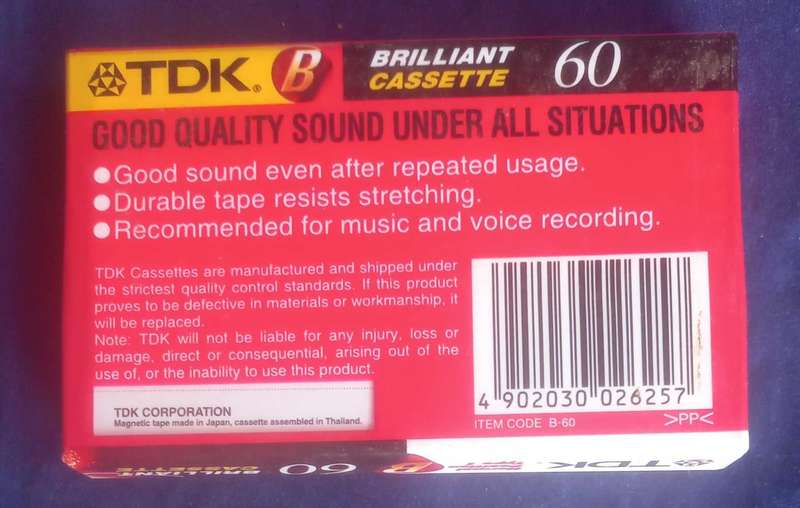 TDK B60 tape *sealed*
