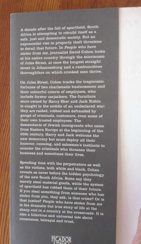 People Who Have Stolen From Me by David Cohen