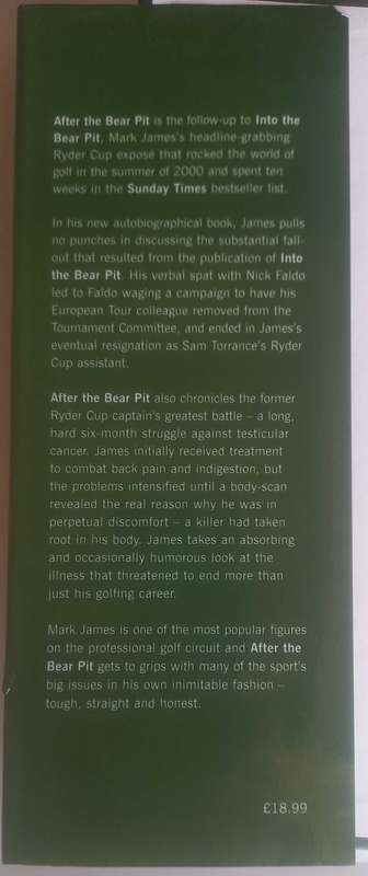 After the bear pit - Mark James