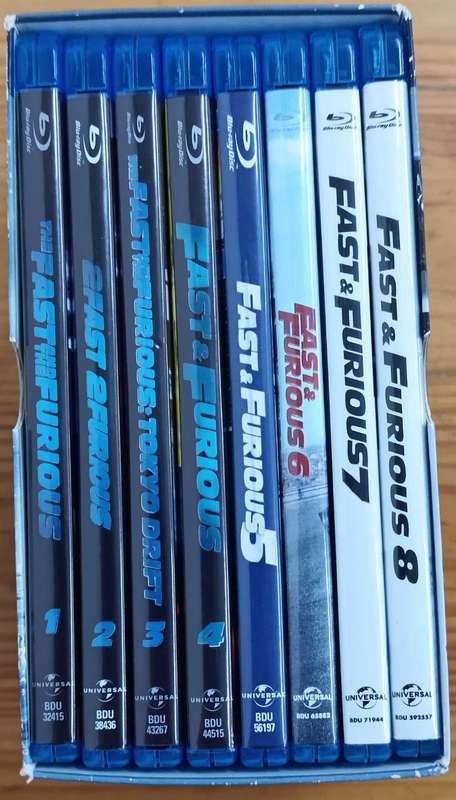 Fast and Furious 8 Movie Collection on Blu-ray